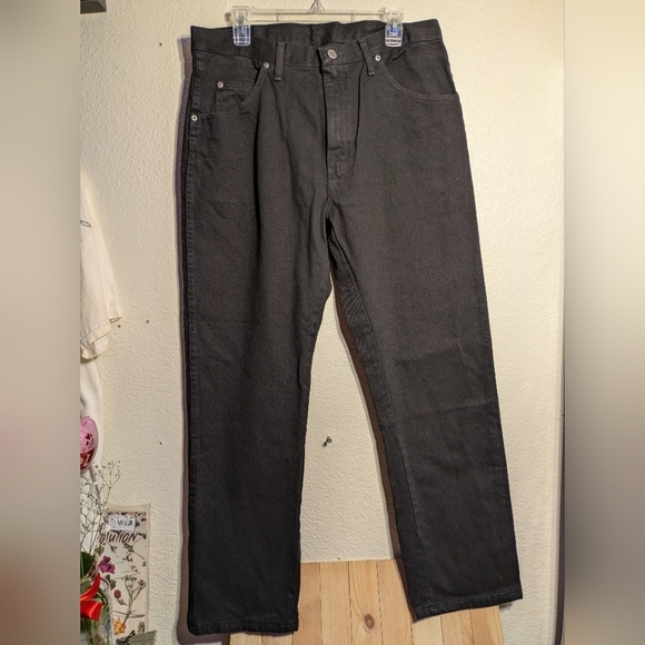 Wrangler Men's regular fit Jeans - Black new size 36x30 - Picture 1 of 16